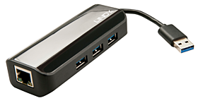 USB 3.0 Hub an Gigabit Ethernet 