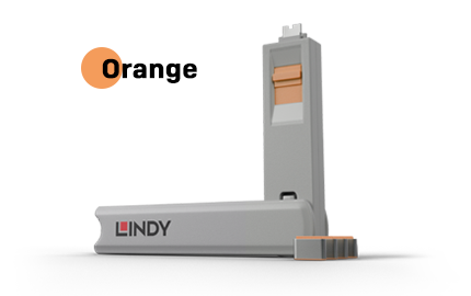 USB-C Port Blocker - Orange