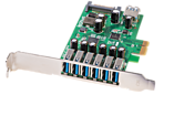 USB 3.0 PCIe-Karte 6+1 Port