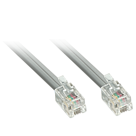 RJ-10 4/4 Kabel 5m