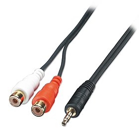 Audio-Adapter 3,5mm-Stecker/RCA-Buchse