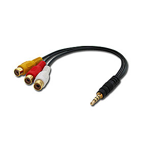 Audio-Video-Adapter 3,5mm 4pol.