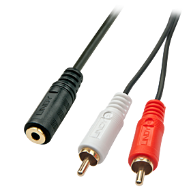 Audio-Adapter 3,5mm-Buchse/RCA-Stecker