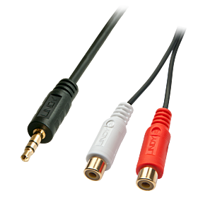 Audio-Adapter 3,5mm-Stecker/RCA-Buchse