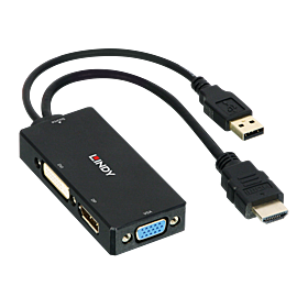 Konverter HDMI DisplayPort DVI-D VGA