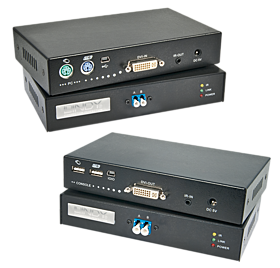 DVI KVM Extender LWL