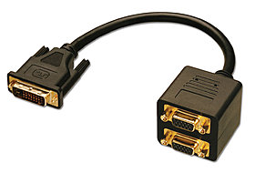 Splitter DVI an 2x VGA