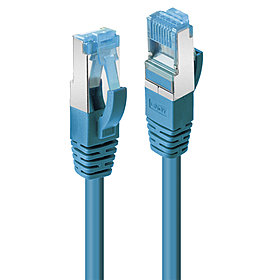 Patchkabel Cat.6A S/FTP blau 0,3m