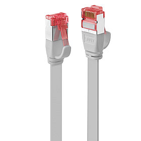 Cat6 Patchkabel flach grau 3m