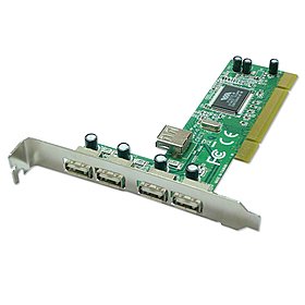 USB 2.0 Karte 4+1Port PCI