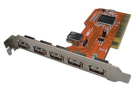 USB 2.0 Karte 5+1Port PCI