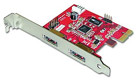 Power eSATA-II PCIe-Karte