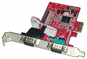 PCIe Seriell-Parallel-Karte