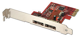 PCIe SATA 3 Karte 2x extern