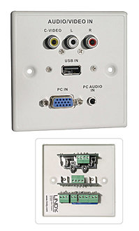 AV Wandanschluss VGA/RCA/USB/Audio 3,5mm