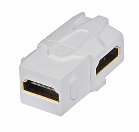 Doppelkupplung HDMI Keystone für AV Wanddosen
