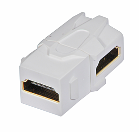 Doppelkupplung HDMI Keystone fr AV Wanddosen